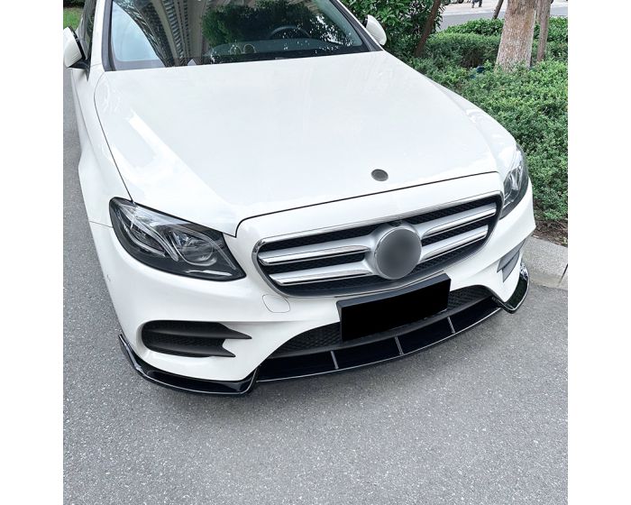 Mercedes W213 S213 C238 A238 etulippa splitteri AMG Line 2016–2020 kiiltävä musta. - Mercedes W213 S213 C238 A238 Frontlippe Splitter AMG Line 2016–2020 Schwarz. - Mercedes W213 S213 C238 A238 Front Spoiler Splitter AMG Line 2016–2020 Black.