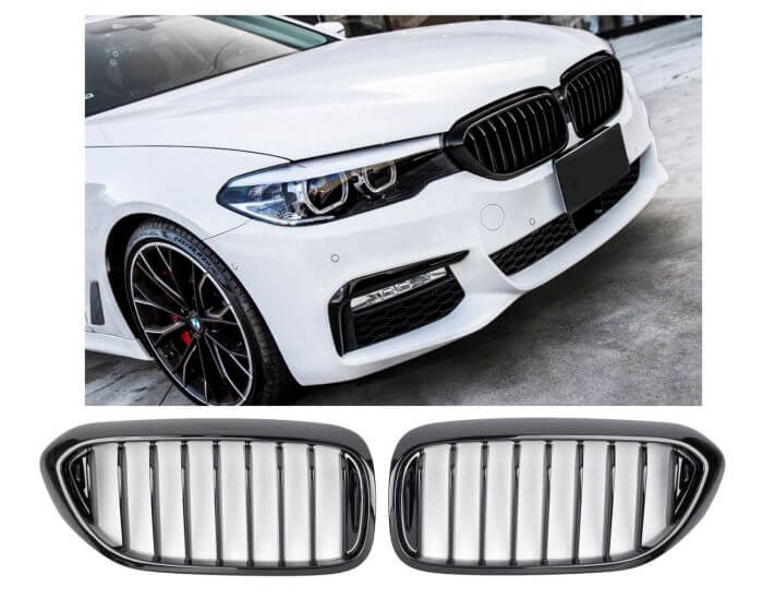 BMW Munuaiset G30 / G31 – BMW Kidney Grille G30 / G31 (2017–2020) / BMW Nierengrill – Gloss Black Sport Look