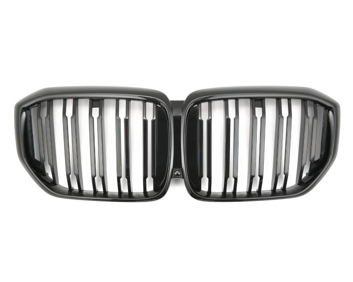 BMW Munuaiset X5 G05 – BMW Kidney Grille X5 G05 (2023+) / BMW Nierengrill X5 G05 – Gloss Black Double Slat M Look (LCI)