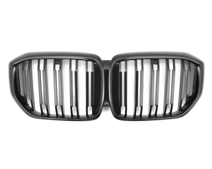 BMW Munuaiset X5 G05 – BMW Kidney Grille X5 G05 (2023+) / BMW Nierengrill X5 G05 – Gloss Black Double Slat M Look (LCI)
