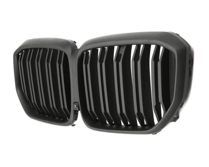 BMW Munuaiset X5 G05 – Mattamusta BMW Kidney Grille / Matt Schwarz Double Slat Nierengrill M Look (2023+) (LCI)
