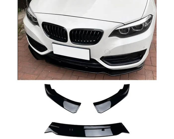 BMW F22 F23 etulippa / etuspoileri Sportline kiiltävän musta | BMW F22 F23 front lip / front spoiler Sportline glossy black | BMW F22 F23 Frontlippe / Frontspoiler Sportline glänzend schwarz