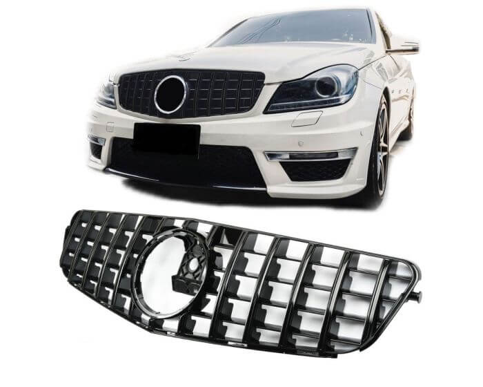 Mercedes Grille W204 – Stylish front grille for Mercedes-Benz C-Class | Mercedes Maski W204 | Mercedes Kühlergrill W204