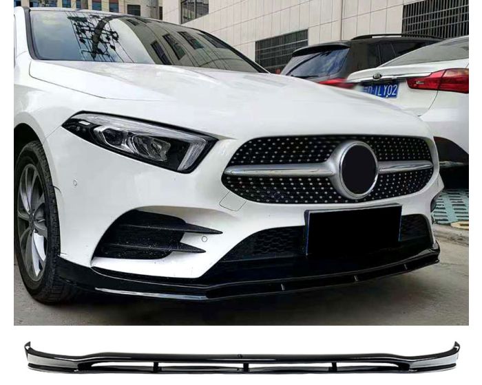 Mercedes W177 Etulippa - Etuspoileri AMG-Line ja A35 AMG Kiiltävä Musta – Mercedes W177 Frontspoiler – Frontlippe AMG Line und A35 AMG Schwarz – Mercedes W177 Front Spoiler – Front Lip AMG Line and A35 AMG Gloss Black