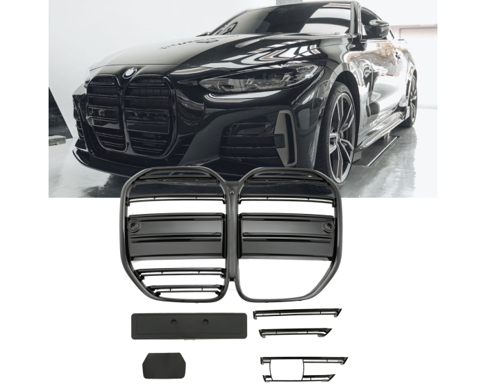 BMW Munuaiset G22 G23 – BMW Kidney Grille G22 G23 (2020–) / BMW Nierengrill – Gloss Black Sport Look