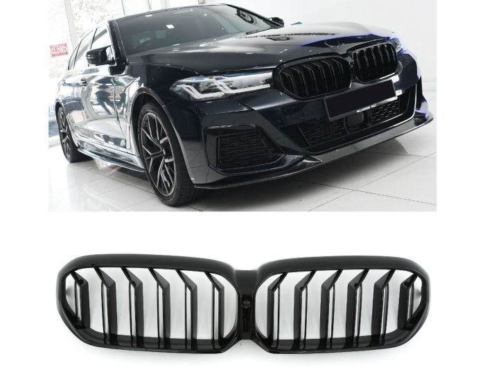 BMW Munuaiset G30 / G31 – BMW Kidney Grille G30 / G31 (2020–) / BMW Nierengrill – Gloss Black Sport Look (LCI)