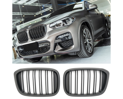 BMW Munuaiset X3 G01 - X4 G02 – BMW Kidney Grille X3 G01 - X4 G02 (2017–2021) / BMW Nierengrill X3 G01 - X4 G02 – Matte Black M Look