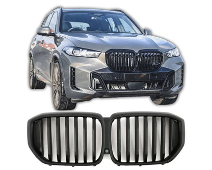 BMW Munuaiset X5 G05 – Kiiltävän musta BMW Kidney Grille / Hochglanz Schwarz Double Slat BMW Nierengrill X5 G05 M Look (2023+) (LCI)