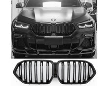 BMW Munuaiset X6 G06 – BMW Kidney Grille X6 G06 (2018–) / BMW Nierengrill X6 G06 – Gloss Black Double Slat M Look