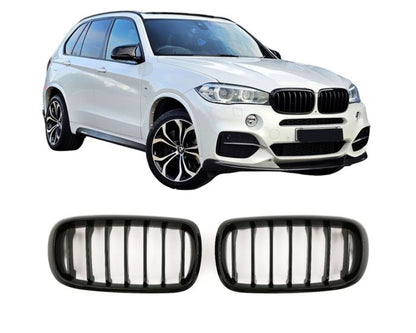 BMW Munuaiset X5 F15 - X6 F16 – Kiiltävän musta BMW Kidney Grille X5 F15 - X6 F16 / Hochglanz Schwarz BMW Nierengrill X5 F15 - X6 F16 M Look (2013–2018)