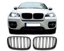 BMW Munuaiset X5 E70 - X6 E71 – Kiiltävän musta BMW Kidney Grille X5 E70 - X6 E71 / Hochglanz Schwarz Double Slat BMW Nierengrill X5 E70 - X6 E71 M Look (2007–2014)