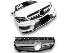 Mercedes Benz Front Grille CLA C117 – Stylish GT front grille in Black and Matte Silver | Mercedes Benz Etumaski CLA C117 | Mercedes Benz Kühlergrill CLA C117