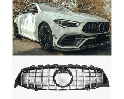 MB Front Grille CLA C118 X118 2019–2023 – Sporty GT Look Panamericana design in Black | MB Etumaski CLA C118 X118 2019–2023 | MB Kühlergrill CLA C118 X118 2019–2023