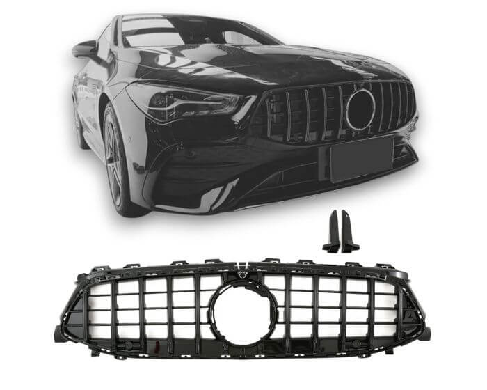 Mercedes Front Grille CLA C118 X118 – Stylish GT Panamericana front grille for Mercedes-Benz CLA | Mercedes Etumaski CLA C118 X118 | Mercedes Kühlergrill CLA C118 X118
