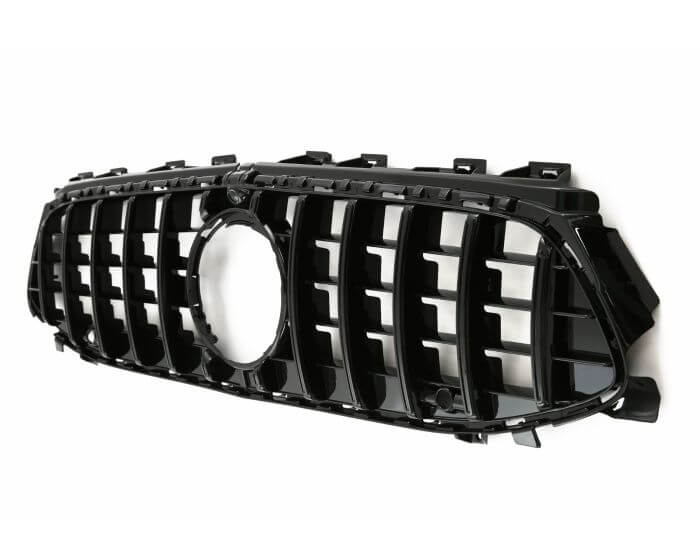 Mercedes Front Grille CLA C118 X118 – Sporty GT Look Panamericana design in Black | Mercedes Etumaski CLA C118 X118 | Mercedes Kühlergrill CLA C118 X118