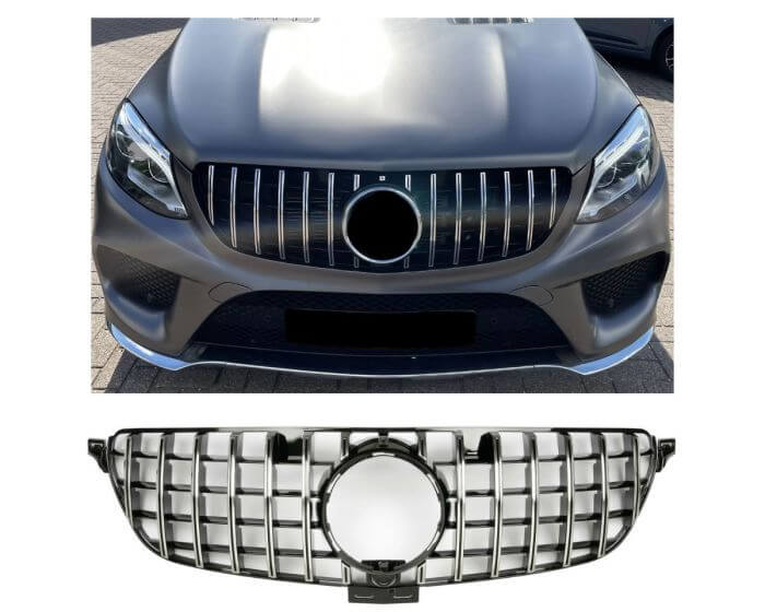 Mercedes Front Grille GLE W166 2015–2018 – High-quality GT-R grille with perfect fit | Mercedes GLE W166 Etumaski 2015–2018 | Mercedes Kühlergrill GLE W166 2015–2018