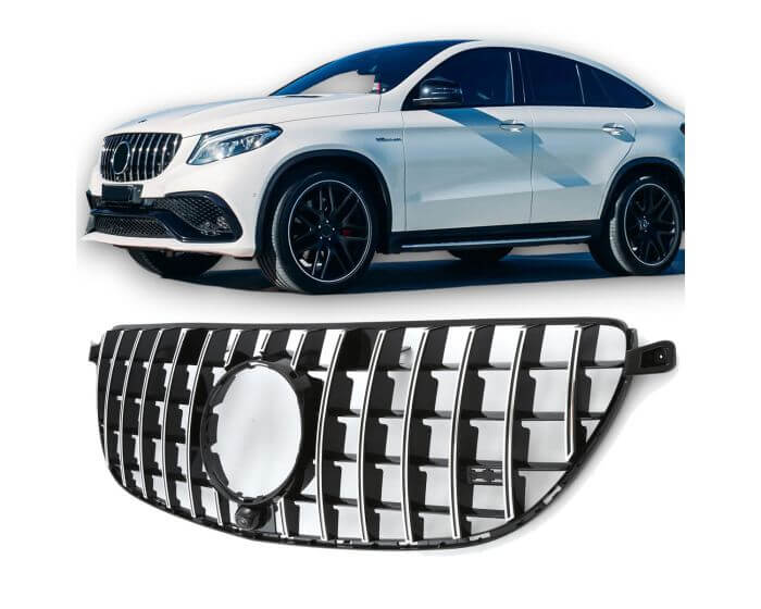 Mercedes Front Grille GLE W166 C292 2015–2018 – Stylish GT-R front grille for Mercedes-Benz GLE 63 AMG | Mercedes GLE W166 C292 63 AMG Etumaski 2015–2018 | Mercedes Kühlergrill GLE W166 C292 2015–2018