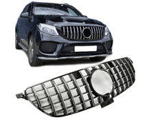 Mercedes Front Grille GLE C292 2015– – Stylish GT-R front grille for Mercedes-Benz GLE Coupe in Black and Chrome | Mercedes GLE C292 Coupe Etumaski 2015– | Mercedes Kühlergrill GLE C292 2015–
