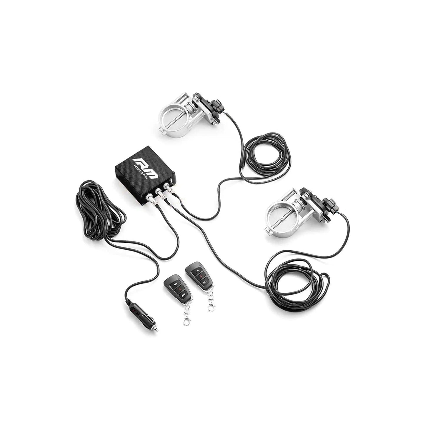 Sähköinen Pakoputken Läppäventtiili ohjausyksiköllä 63,5 mm & 76 mm Sarja - Valve Controller Set