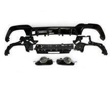 BMW G20 G21 Diffuusori - Takadiffuusori 2019–2022 M-paketti – Kiiltävän musta + Kromi putkenpää. - BMW G20 G21 Rear Diffuser 2019–2022 – Gloss black + Chrome exhaust tips. - BMW G20 G21 Heckdiffusor 2019–2022 – Glänzend schwarz + Chrom Auspuffblenden.