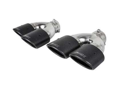 Bull-X Pakoputken Pää Sarja Y-Tyyli – Type 14 Carbon Oval Offset Inclined 2x225x70 (ø64mm)