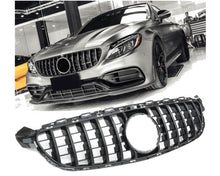 Mercedes Grille W205 – Sporty GT-R Look design in Gloss Black | Mercedes Maski W205 | Mercedes Kühlergrill W205