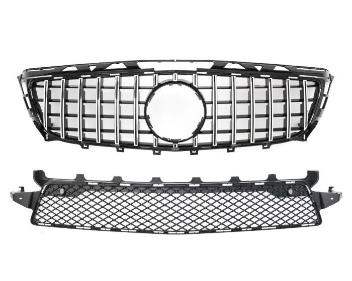 Mercedes Grille W218 CLS – Sporty GT-R Look design in Gloss Black | Mercedes Maski W218 CLS | Mercedes Kühlergrill W218 CLS