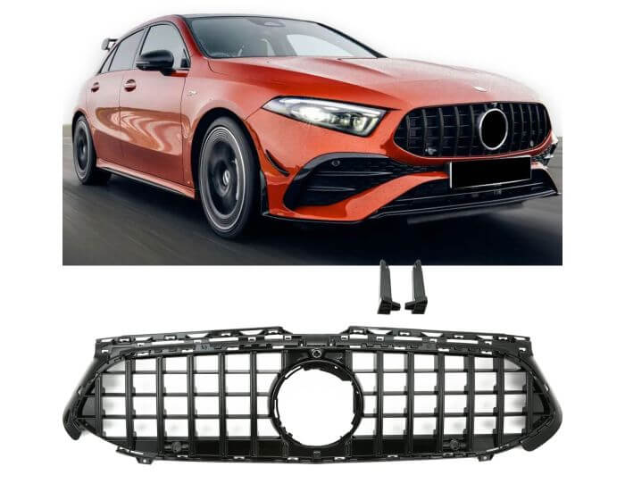 Mercedes Maski / Mercedes Grille / Mercedes Kühlergrill W177 V177 A-Class Facelift 2023 GT-R Look