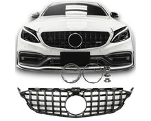 Mercedes Grille W205 – Sporty GT-R Look design in Gloss Black | Mercedes Maski W205 | Mercedes Kühlergrill W205
