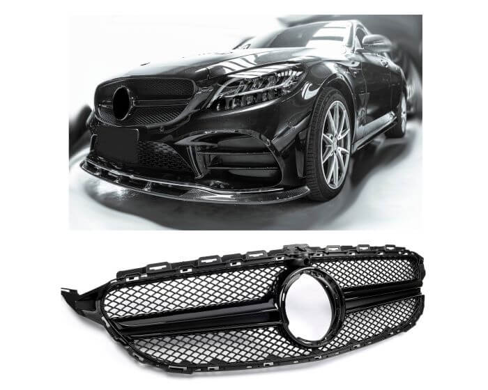 Mercedes Grille W205 – Stylish front grille for Mercedes-Benz C-Class | Mercedes Maski W205 | Mercedes Kühlergrill W205