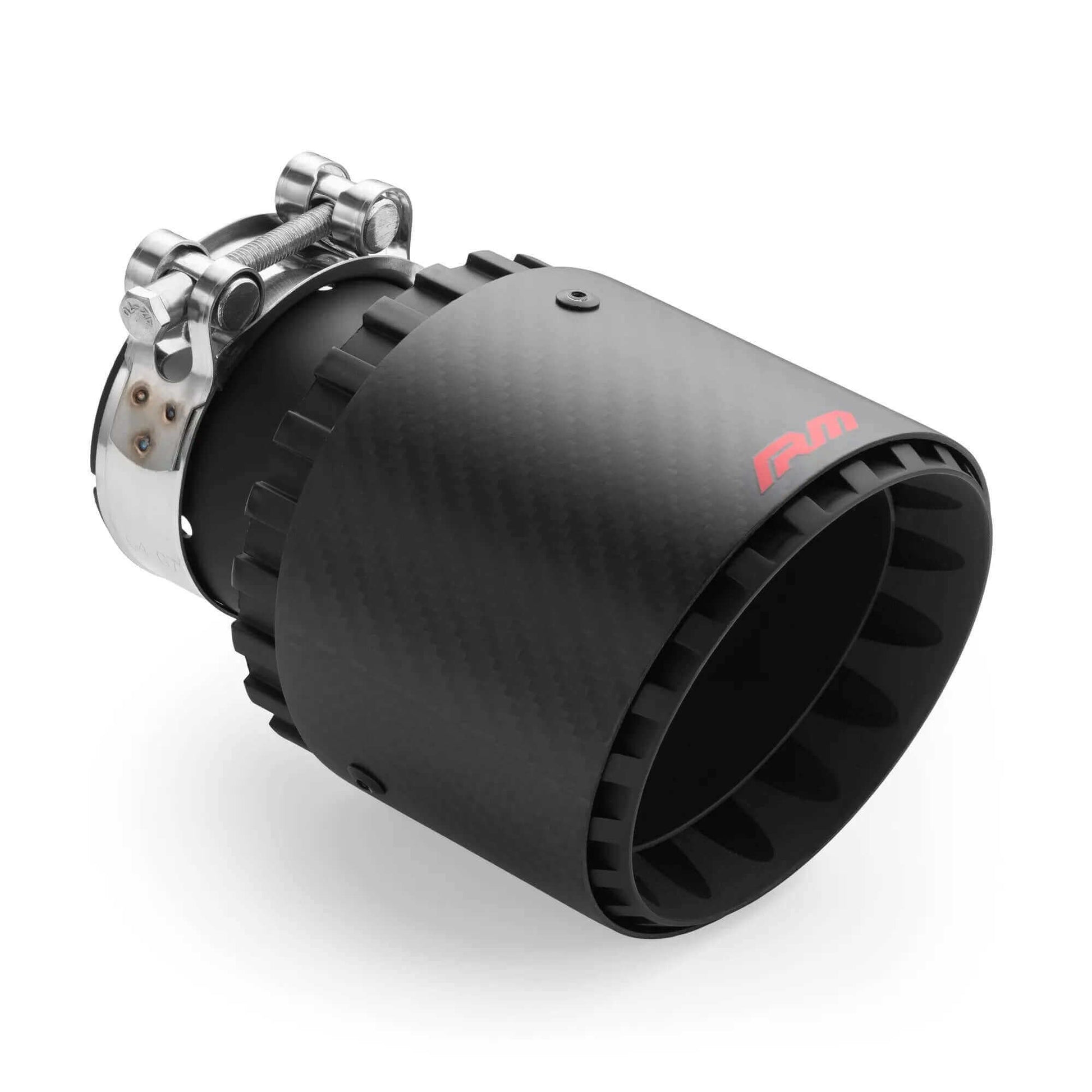 RM Pakoputken Pää 63 mm / 101 mm / | Matta Carbon Fiber & Matta Rosteri - MS Cars Store