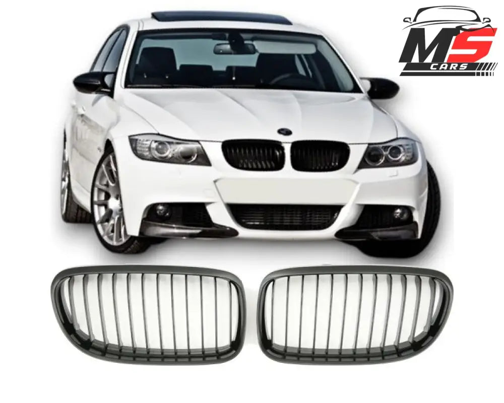 BMW Kidney Grille E90 E91 – Sporty M Look design in Gloss Black | BMW Munuaiset E90 E91 | BMW Kühlergrill E90 E91