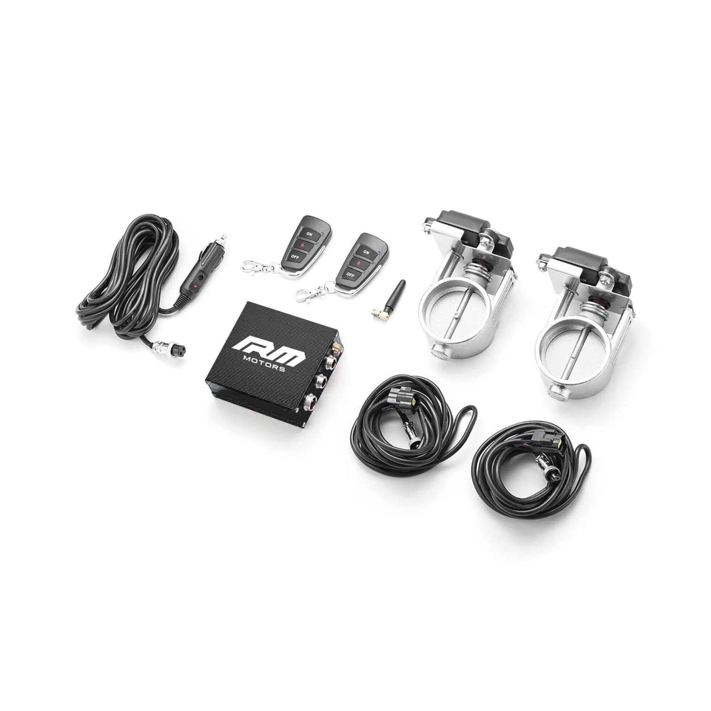 Sähköinen Pakoputken Läppäventtiili ohjausyksiköllä 50 mm Sarja - Valve Controller Set