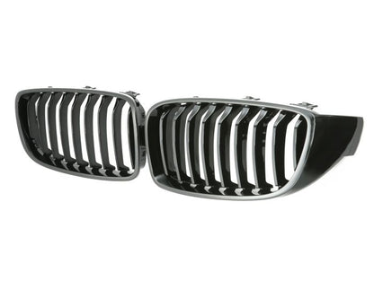 BMW Munuaiset F32 F33 F36 F82 F80 – Kiiltävän musta BMW Kidney Grille / Hochglanz Schwarz Nierengrill M4 Look (2013–2021)