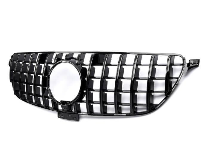 Mercedes GLE C292 GT-R look front mask tuo näyttävyyttä ajoneuvoosi. Musta etumaski lisää tyylikkyyttä ja erottuvuutta!