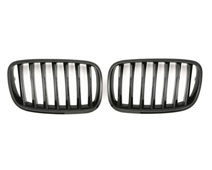 BMW Munuaiset X5 E70 - X6 E71 – BMW Kidney Grille X5 E70 - X6 E71 (2007–2014) / BMW Nierengrill X5 E70 - X6 E71 – Gloss Black M Look