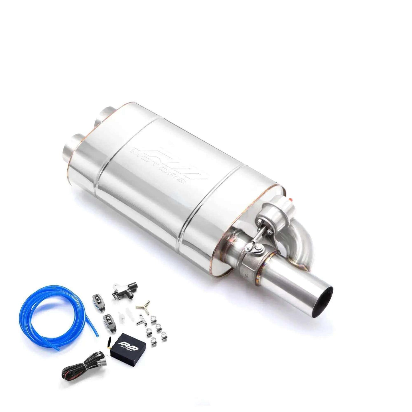 RM Sport Äänenvaimennin kohokuvioinnilla ja Alipaineventtiilillä - (Vacuum Valve)