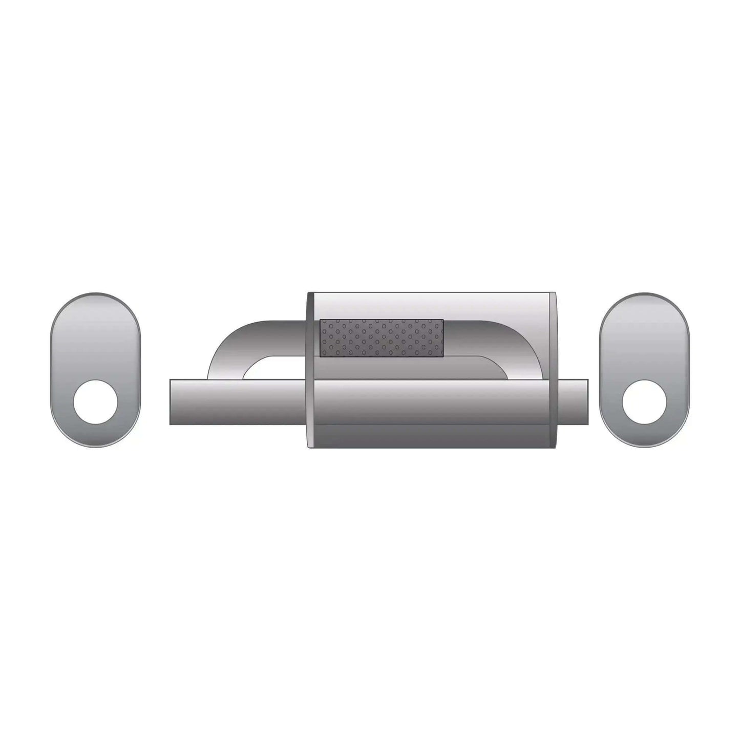 Läpäisymallinen muffler sähköisellä venttiilillä – auton äänenvaimentimien - MS Cars Store