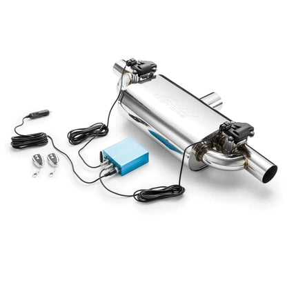 RM Poikittainen Suora Äänenvaimennin Sähköventtiilillä - Silencer With Electric Valve E600